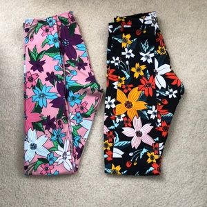 2 pairs of Nike leggings XS floral